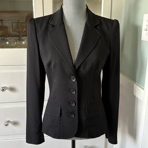 Unbelievable D&G Dolce & Gabbana black textured 4 button blazer